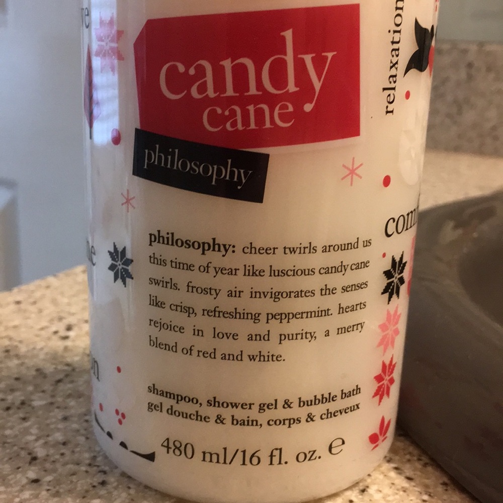 Philosophy Candy Cane 16oz shampoo/shower gel/bath - Picture 2 of 4